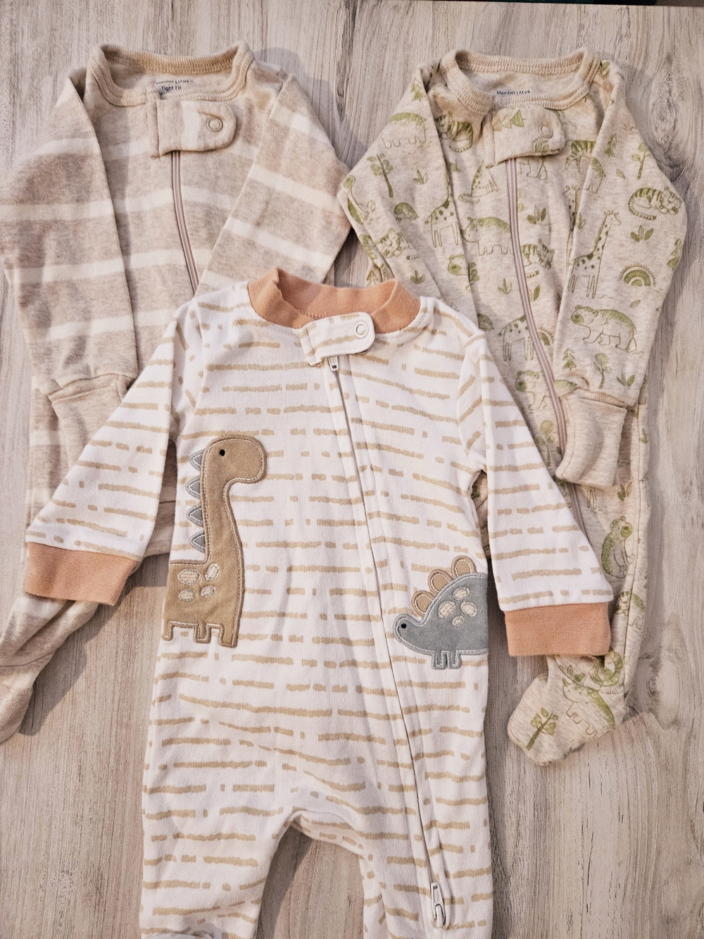 Baby Jumpsuits NewBorn NB Lot of 3 Unisex Mixed Brands